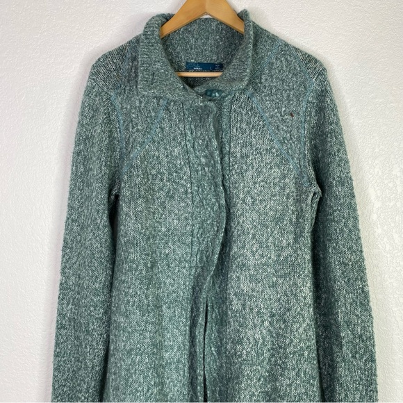 PrAna Green Knit Angelica Duster Cardigan Sweater - Picture 2 of 7